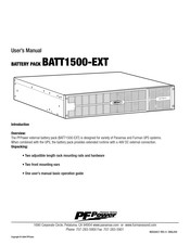 Panamax BATT1500-EXT Manual De Usuario