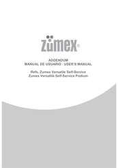 ZUMEX VERSATILE SELF-SERVICE PODIUM Manual De Usuario