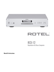 Rotel RCD-12 Manual De Instrucciones