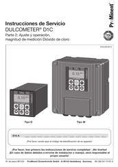 ProMinent DULCOMETER D1C Instrucciones De Servicio
