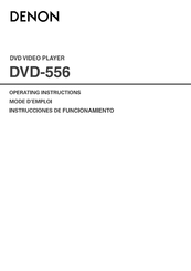 Denon DVD-556 Instrucciones De Funcionamiento