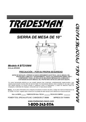 Tradesman BTS10W4 Manual Del Propietário