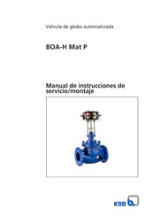 KSB BOA-H Mat P Serie Manual De Instrucciones