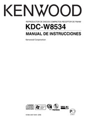 Kenwood KDC-W8534 Manual De Instrucciones