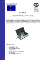 Pce HC-100 AS Instrucciones De Uso