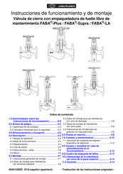 ARI-Armaturen FABA-LA Serie Instrucciones De Funcionamiento