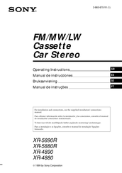 Sony XR-4880 Manual De Instrucciones