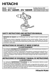 Hitachi DV 14DMR Manual De Instrucciones