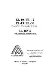 Master audio EL-18SW Manual De Usuario