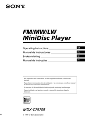 Sony MDX-C7970R Manual De Instrucciones