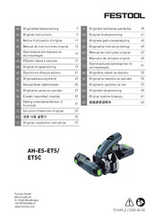 Festool AH-ES-ETS/ETSC Manual De Instrucciones