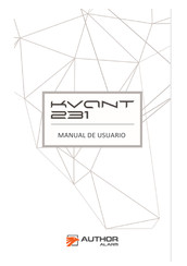 AUTHOR Alarm KVANT 231 Manual De Usuario