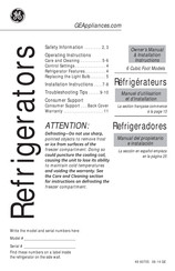 GE GCE06GGHBB Manual Del Propietario E Instalación