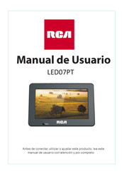 RCA LED07PT Manual De Usuario