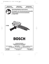 Bosch 1775E Instrucciones De Funcionamiento Y Seguridad
