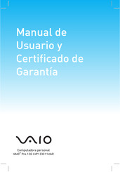 VAIO Pro 13G VJP133C11UAR Manual De Usuario