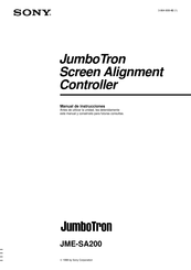 Sony JumboTron JME-SA200 Manual De Instrucciones