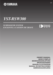 Yamaha YST-RSW300 Manual De Instrucciones