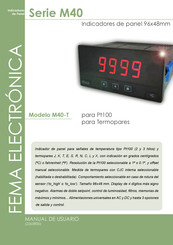 Fema Electronica M40 Serie Manual De Usuario