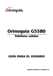 Orinoquia G5580 Para El Usuario