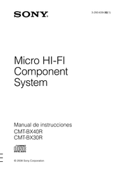 Sony CMT-BX30R Manual De Instrucciones