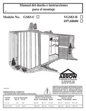 Arrow GS83-C Manual Del Dueño E Instrucciones Para El Montaje