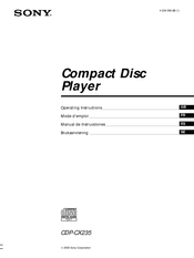 Sony CDP-CX235 Manual De Instrucciones