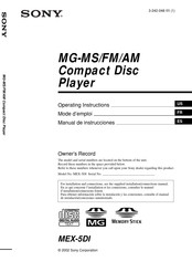 Sony MEX-5DI Manual De Instrucciones