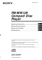 Sony CDX-2500R Manual De Instrucciones