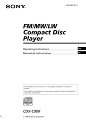 Sony CDX-C90R Manual De Instrucciones