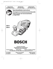 Bosch 53518 Instrucciones De Funcionamiento Y Seguridad