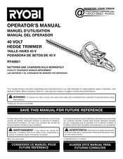 Ryobi RY40601 Manual Del Operador