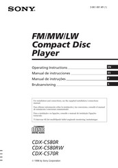 Sony CDX-C570R Manual De Instrucciones