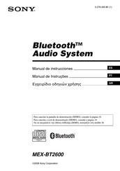 Sony MEX-BT2600 Manual De Instrucciones