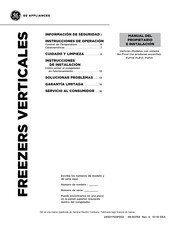 Ge FUF14 Manual Del Propietario E Instalación