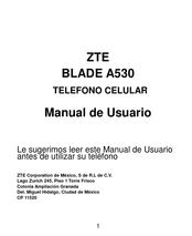 ZTE BLADE A530 Manual De Usuario