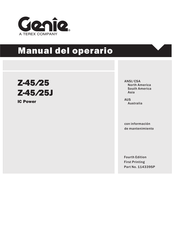 Terex Genie Z-45/25 Manual Del Operario