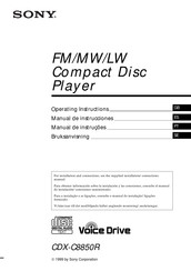 Sony CDX-C8850R Manual De Instrucciones