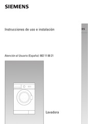 Siemens WM10E020EP Serie Instrucciones De Uso E Instalación