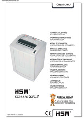 HSM Classic 390.3 Instrucciones De Servicio