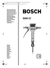 Bosch GSH 27 Instrucciones De Servicio