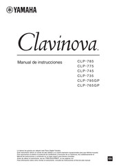 Yamaha Clavinova CLP- 785 Manual De Instrucciones