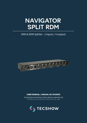 TECshow NAVIGATOR SPLIT RDM Manual De Usuario