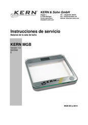 KERN MGB 150K100 Instrucciones De Servicio