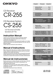 Onkyo CR-255 Manual De Instrucciones