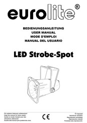 EuroLite LED Strobe-Spot Manual Del Usuario