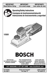 Bosch 1293D Instrucciones De Funcionamiento Y Seguridad