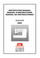 Singer 9980 Manual De Instrucciones