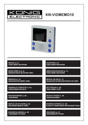 König Electronic KN-VIDMEMO10 Manual De Uso