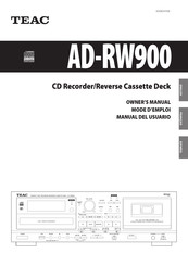 Teac AD-RW900 Manual Del Usuario